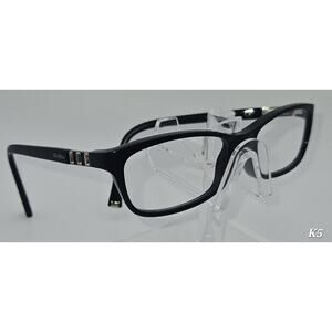 MaxMara 1181 807 Black Eyeglasses 135 Temple Preowned Designer Frames